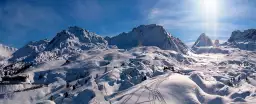 Panorama des pyrénées - tableau montagne