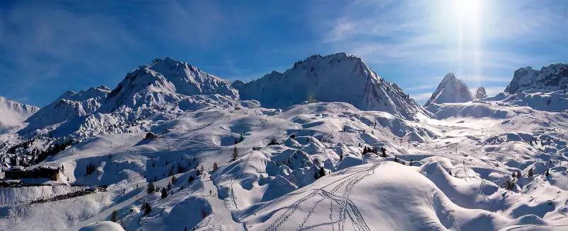 Panorama des pyrénées - tableau montagne