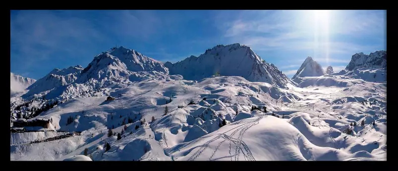 Panorama des pyrénées - tableau montagne