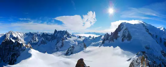 Panorama du mont blanc - tableau montagne alpes
