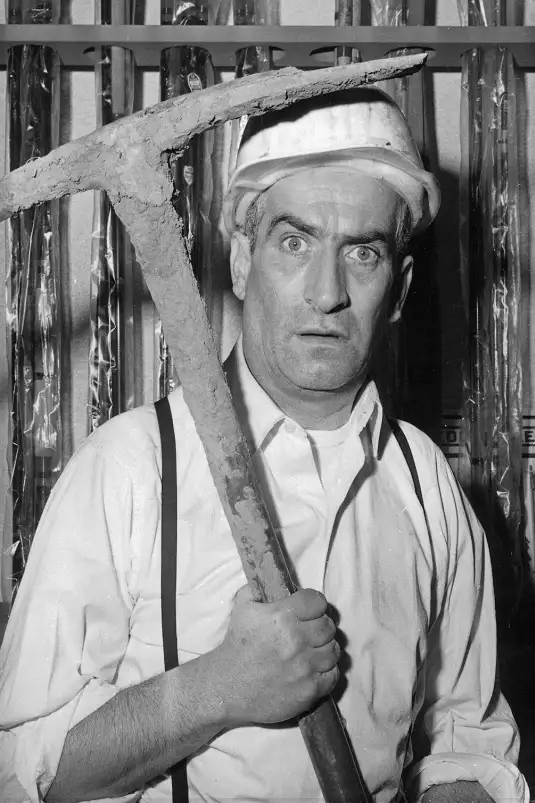 Louis de Funes en tournage- photo de célébrités