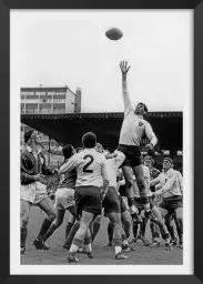 Rugby Le Tournoi des 5 nations - poster noir et blanc