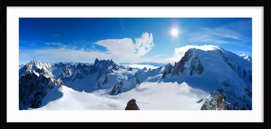 Panorama du mont blanc - tableau montagne alpes