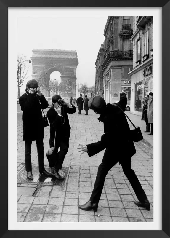 Les Beatles Paris 1964 - affiche chanteur célèbre