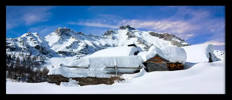 Montagne sublime snow - paysage montagne