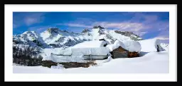 Montagne sublime snow - paysage montagne