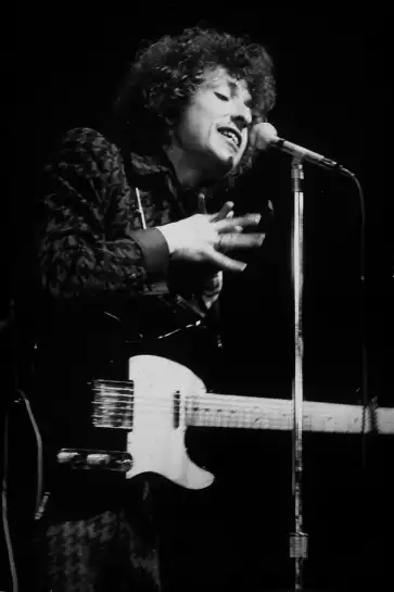 Bob Dylan à l'Olympia en 1966- affiche chanteur célèbre