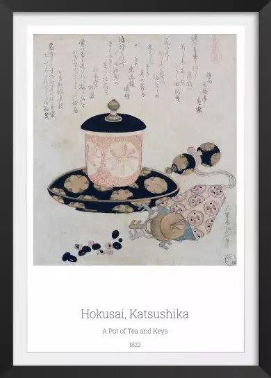 Pot de thé de Hokusai- tableau celebre
