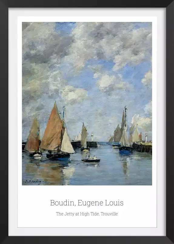 Trouville par Louis Boudin- tableau celebre