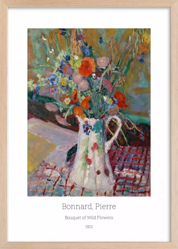 fleurs sauvages, bouquet de fleurs dans une vase sur une tableau