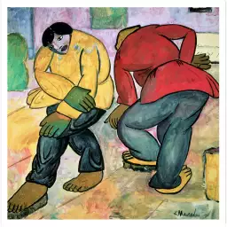 Les cireurs par Malevich Kazimir en 1911 - tableau célèbre