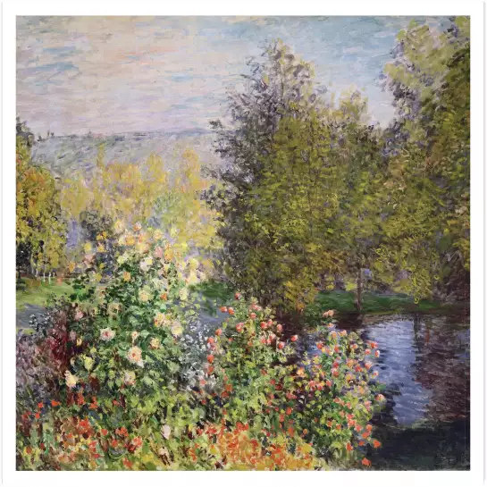 Le Jardin de Montgeron par Claude Monet en 1876 - tableau celebre