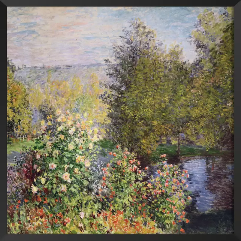 Le Jardin de Montgeron par Claude Monet en 1876 - tableau celebre