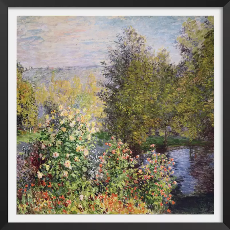 Le Jardin de Montgeron par Claude Monet en 1876 - tableau celebre