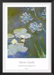 Nénuphars et agapanthes - Tableau de Claude Monet