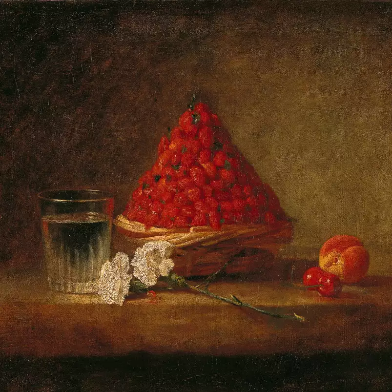 Le panier des fraises de bois - tableau celebre