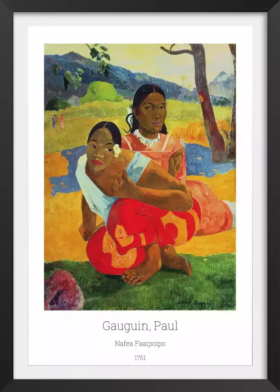 Nafea Faaipoipo de Paul Gauguin - paysages été