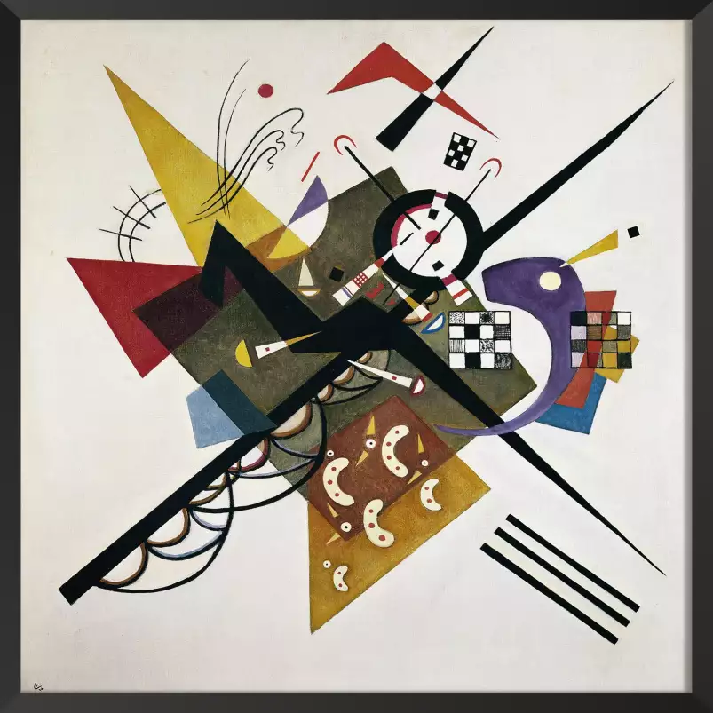 Sur Blanc de Kandinsky en 1923 - tableau celebre