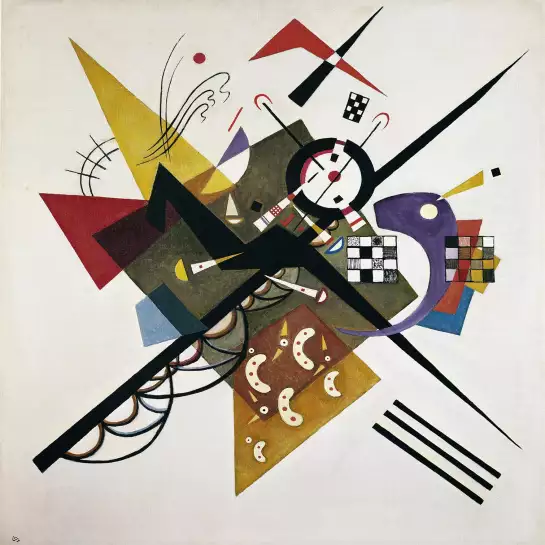 Sur Blanc de Kandinsky en 1923 - tableau celebre