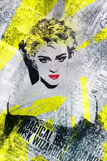 Madonna graff - tableau pop art