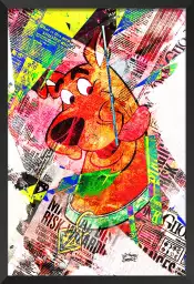 Scoobidoo graff - tableau pop art