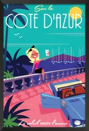 Du soleil toute l'année - poster cote d'azur