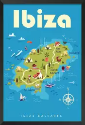 Ibiza-Affiche de voyage vintage