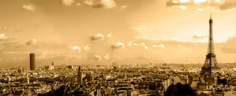 Sunset sur la Tour eiffel - tableau de Paris