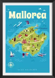 Mallorca-Affiche de voyage vintage