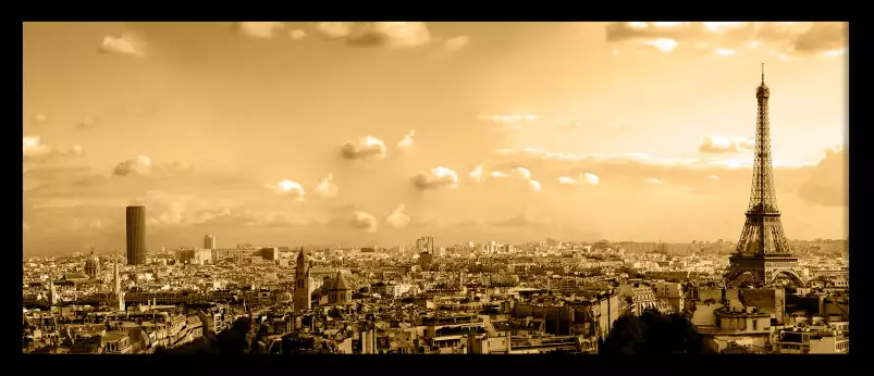 Sunset sur la Tour eiffel - tableau de Paris