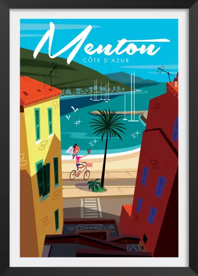 Menton - poster cote d'azur