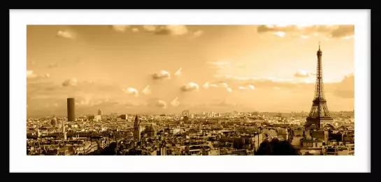 Sunset sur la Tour eiffel - tableau de Paris