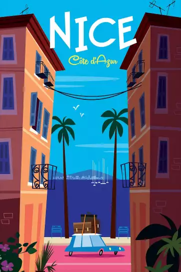 Nice - poster cote d'azur