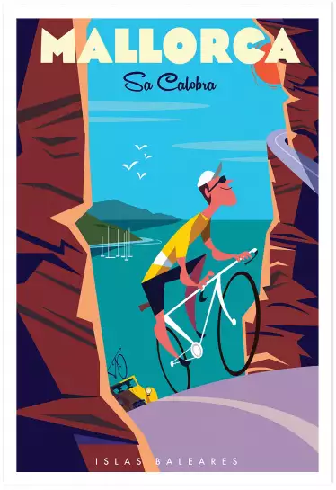 Mallorca Sa Callobra-affiche vintage