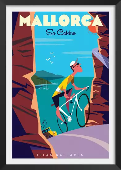 Mallorca Sa Callobra-affiche vintage