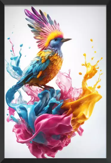 Color bird - affiche oiseaux