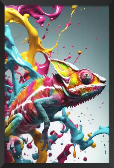 Color cameleon - poster animaux