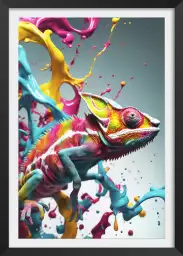 Color cameleon - poster animaux