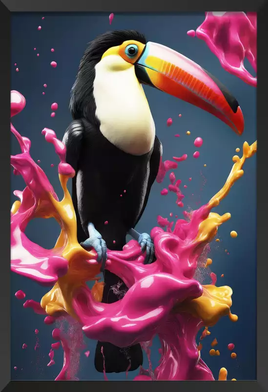 Color toucan - poster animaux