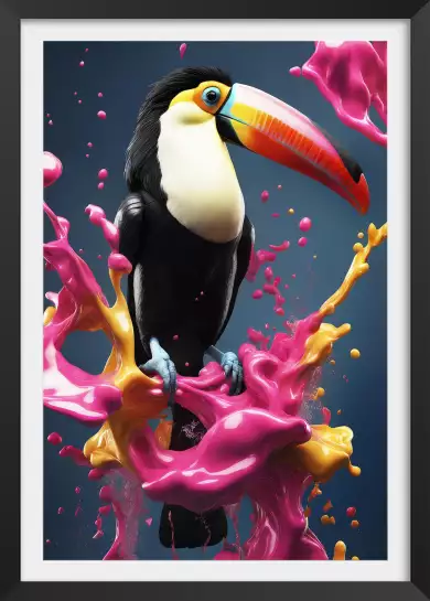 Color toucan - poster animaux