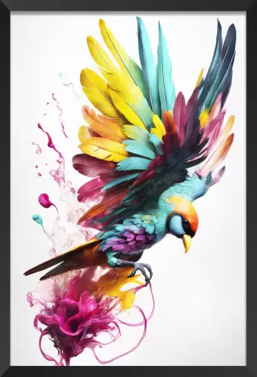 Color colibri - affiche oiseaux