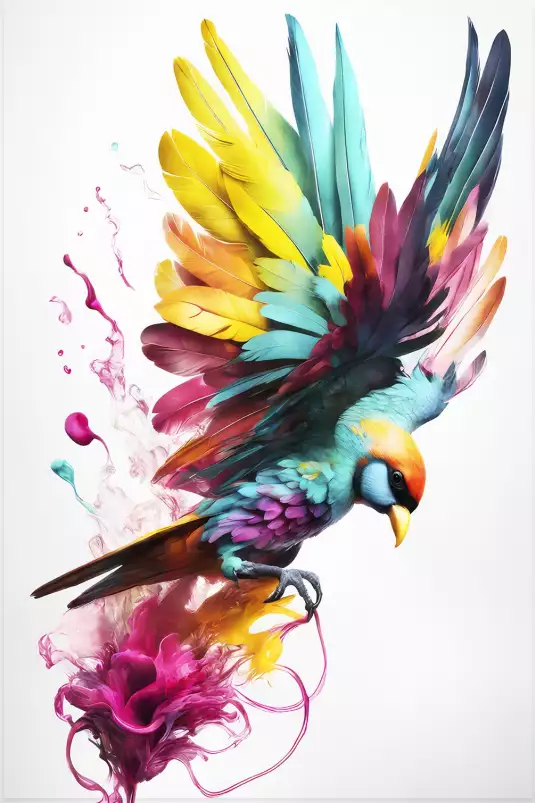 Color colibri - affiche oiseaux