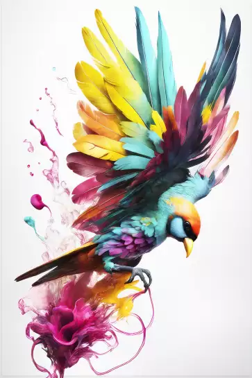 Color colibri - affiche oiseaux