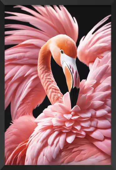 Flamant rose South beach - affiche oiseaux