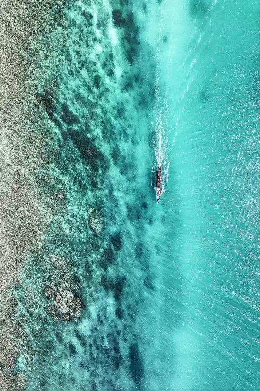 Jukung sur Penida - poster bateau