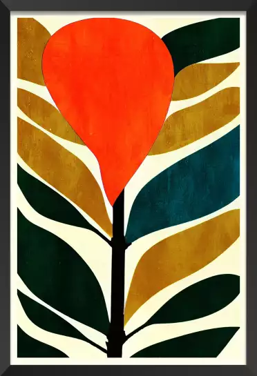 Abstract Flower - affiche scandinave