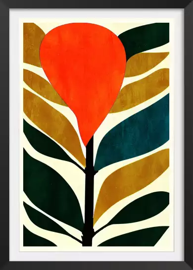 Abstract Flower - affiche scandinave