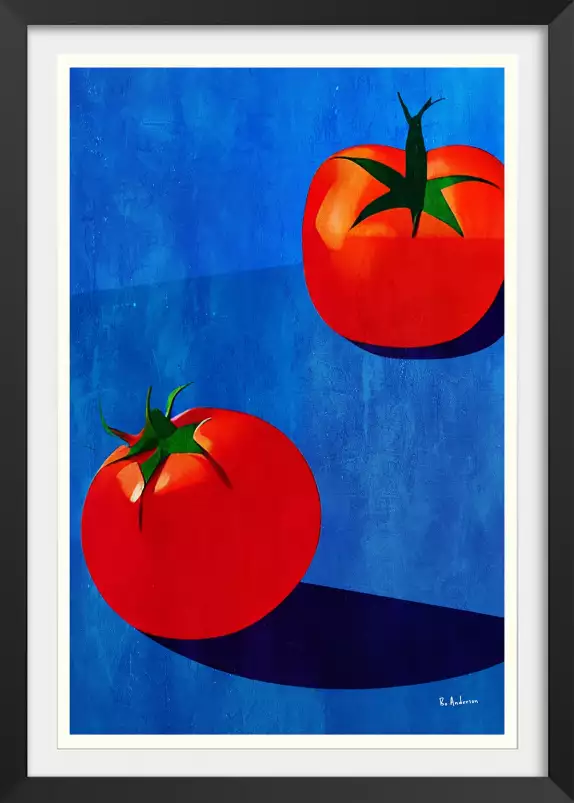 Deux Tomates - affiche fruits et legumes