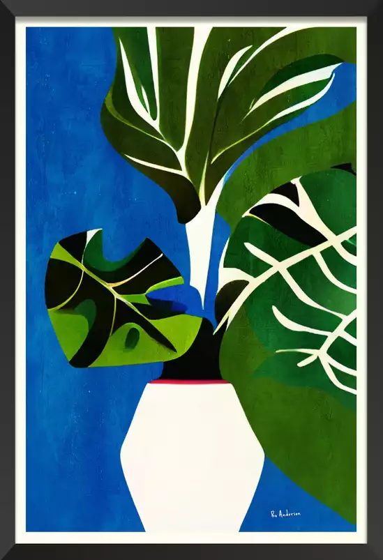 Green Wilderness - affiche nature morte