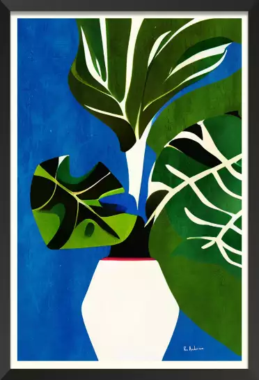 Green Wilderness - affiche nature morte